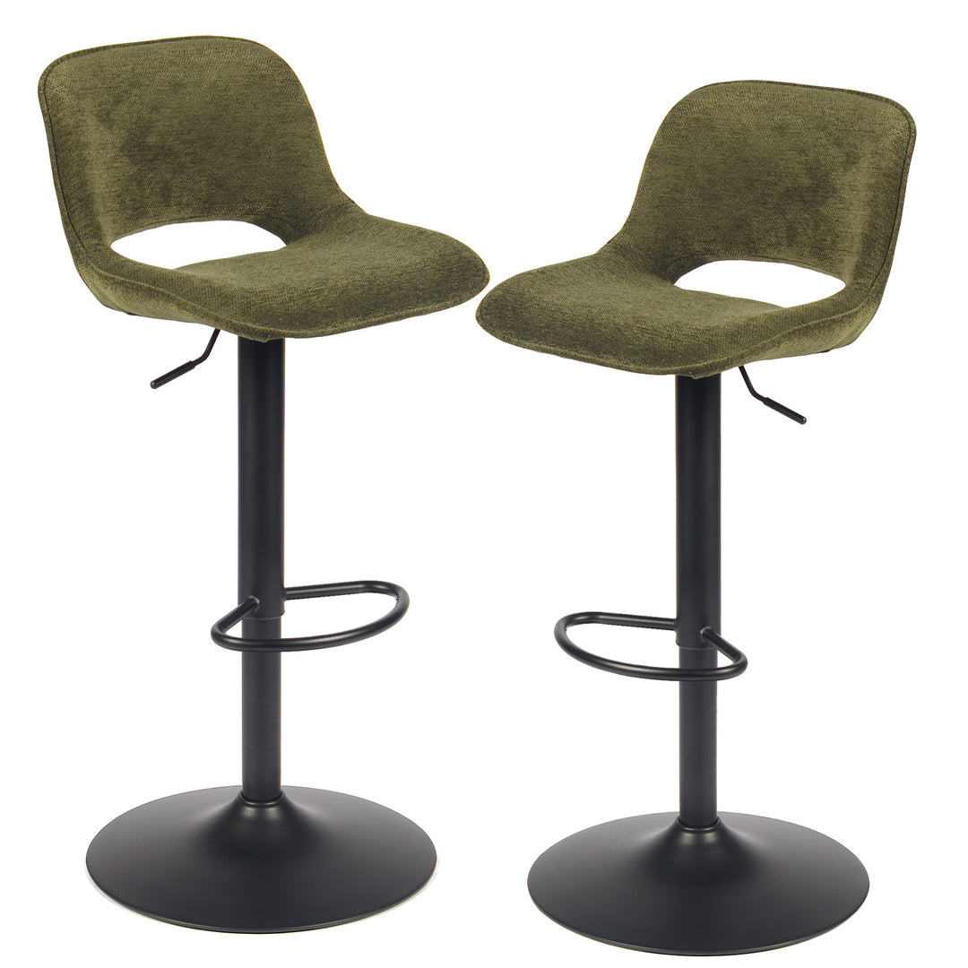 YOUNIKE Bar Stools Patchwork Counter Height Stools Set of 2