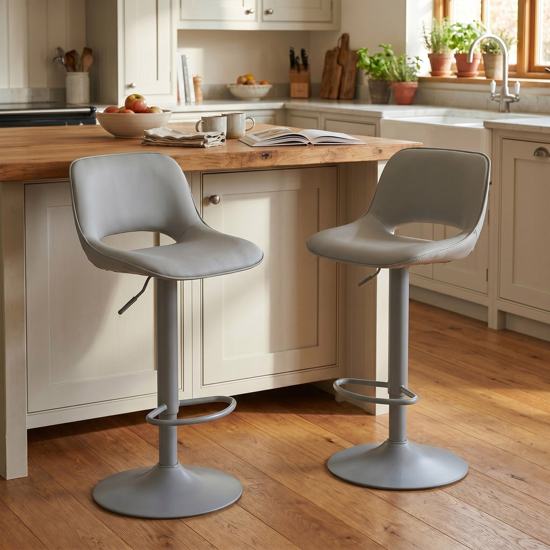 gray bar stools