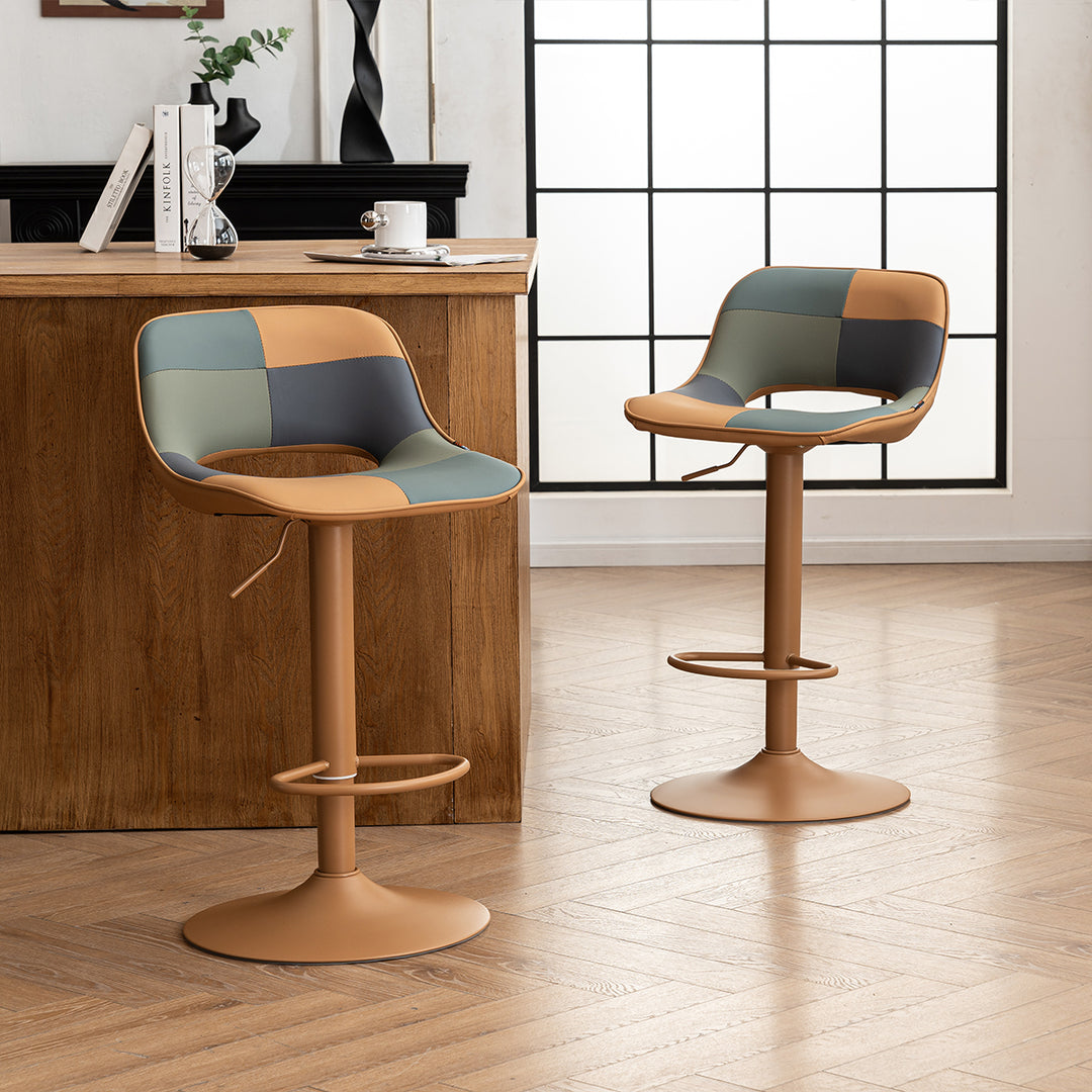 YOUNIKE Bar Stools Patchwork Counter Height Stools