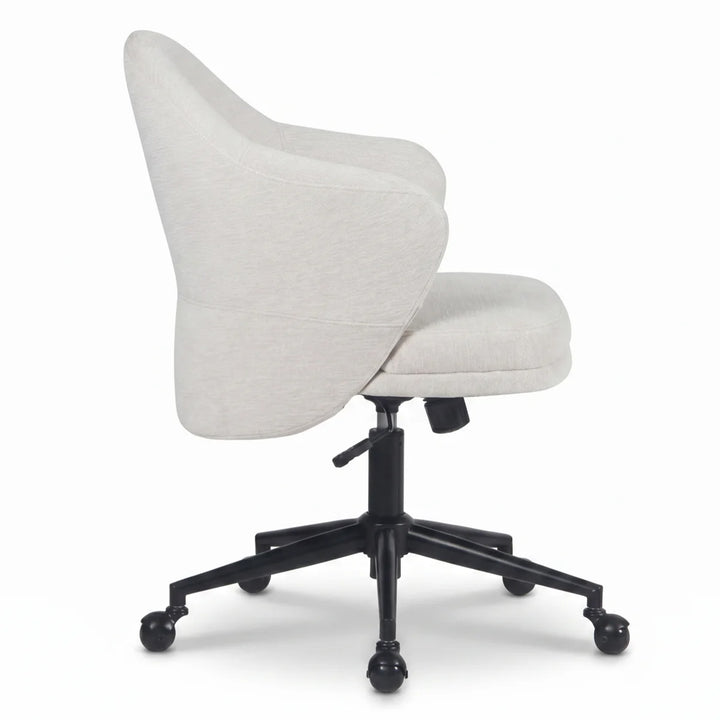 YOUNIKE Modern Shell Office Chair with Arms Rolling Swivel Home Office Chair