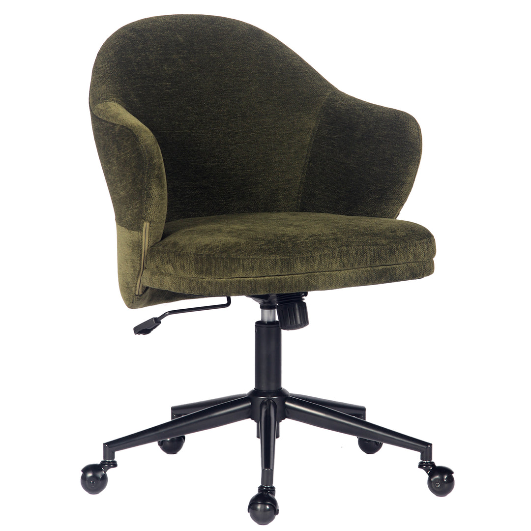 YOUNIKE Modern Shell Office Chair with Arms Rolling Swivel Home Office Chair