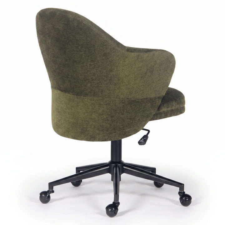 YOUNIKE Modern Shell Office Chair with Arms Rolling Swivel Home Office Chair