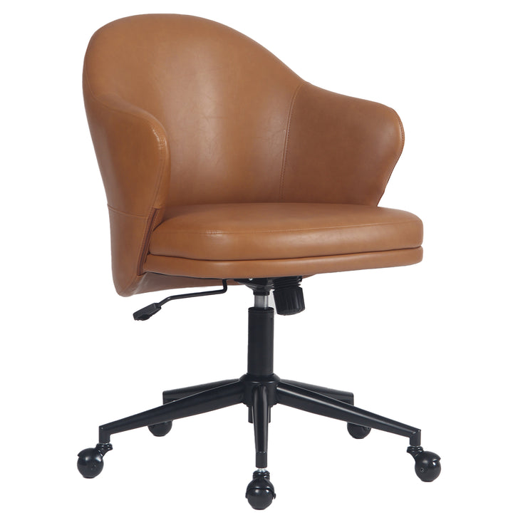 YOUNIKE Modern Shell Office Chair with Arms Rolling Swivel Home Office Chair