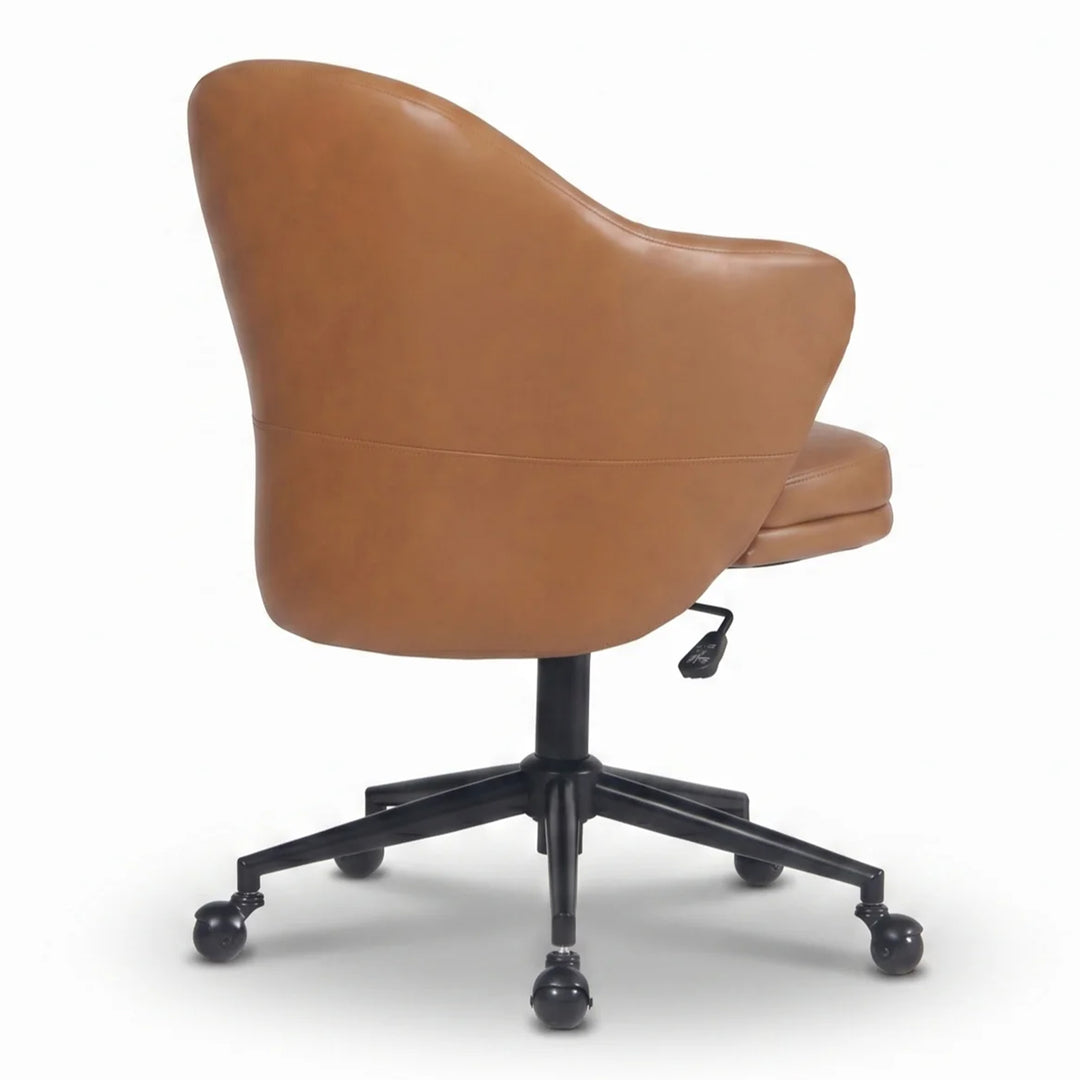 YOUNIKE Modern Shell Office Chair with Arms Rolling Swivel Home Office Chair