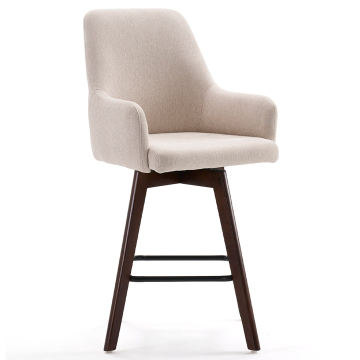 YOUNIKE Swivel Bar Chairs Wooden Bar Stools