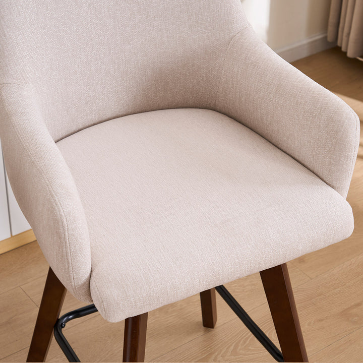 YOUNIKE Swivel Bar Chairs Wooden Bar Stools