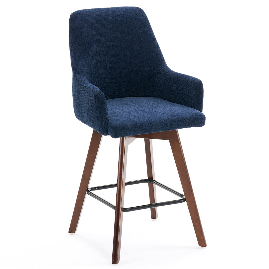 YOUNIKE Swivel Bar Chairs Wooden Bar Stools