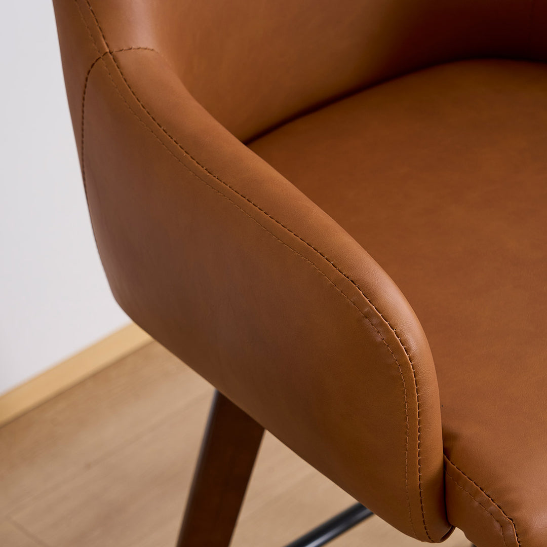 YOUNIKE Swivel Bar Chairs Wooden Bar Stools