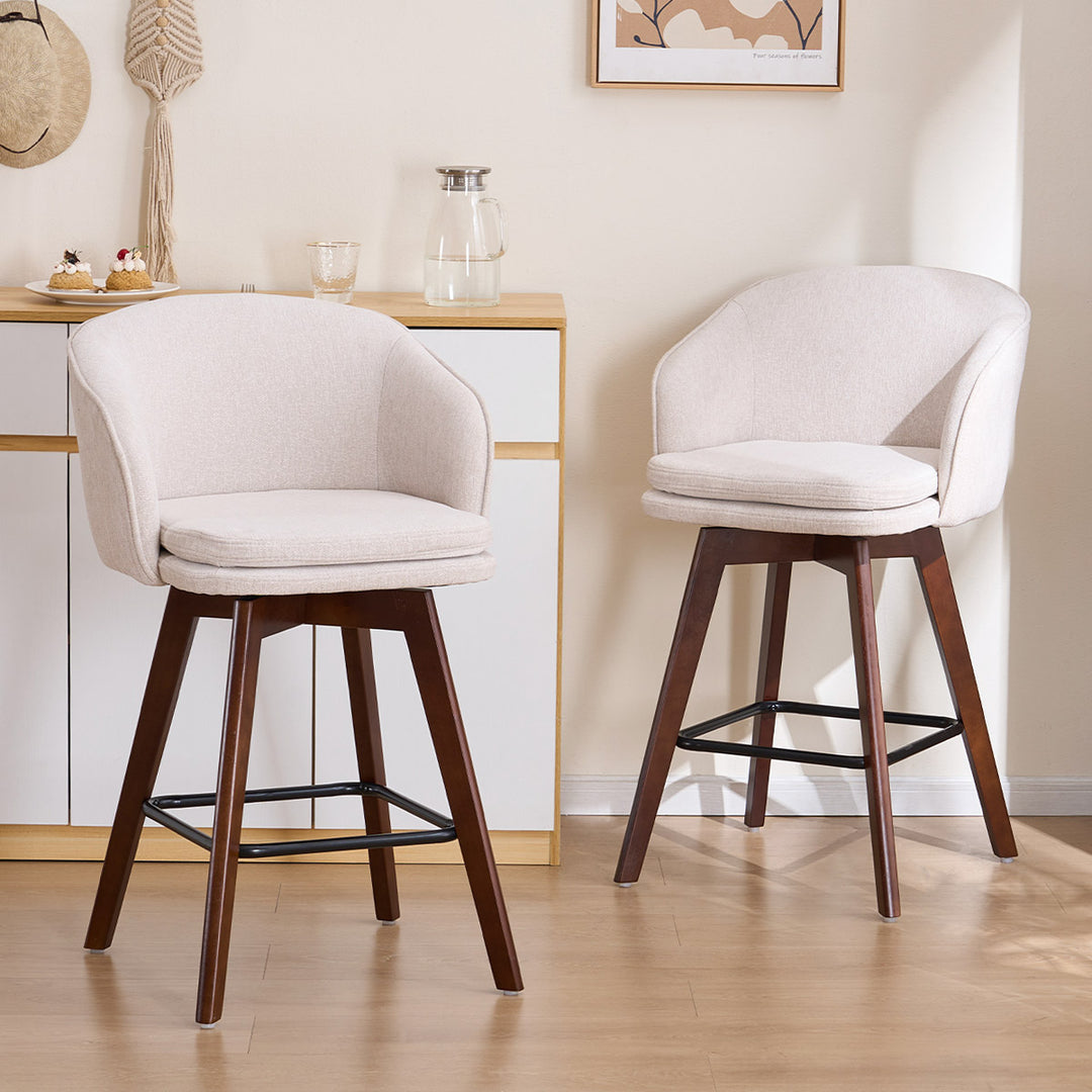 YOUNIKE Bar Chairs Swivel Counter Stools