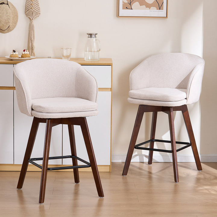 YOUNIKE Bar Chairs Swivel Counter Stools