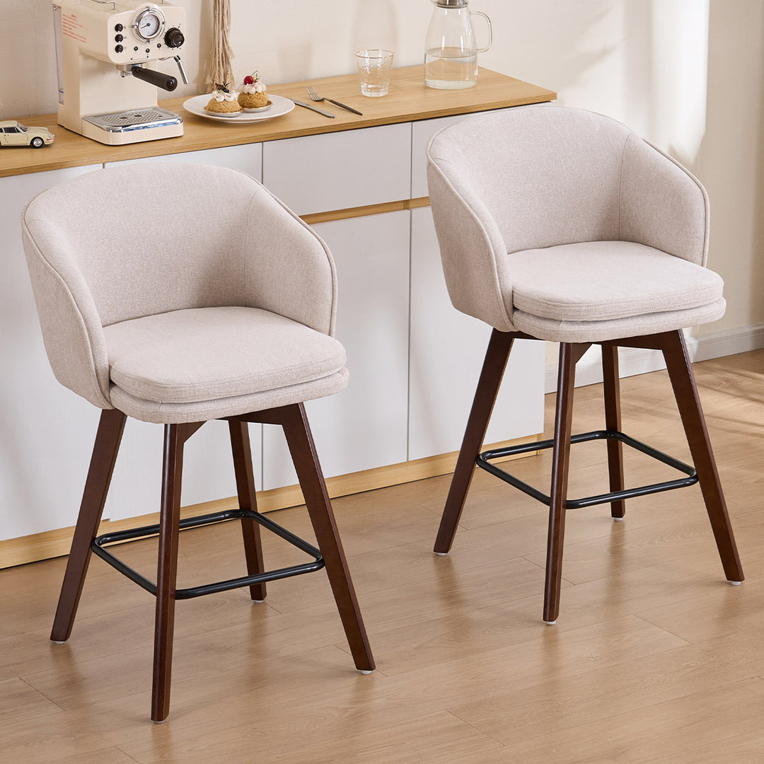 YOUNIKE Bar Chairs Swivel Counter Stools
