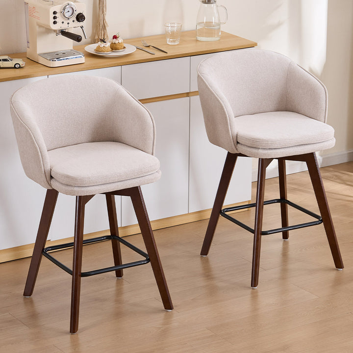 YOUNIKE Bar Chairs Swivel Counter Stools