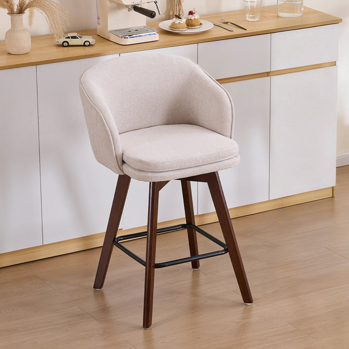 YOUNIKE Bar Chairs Swivel Counter Stools