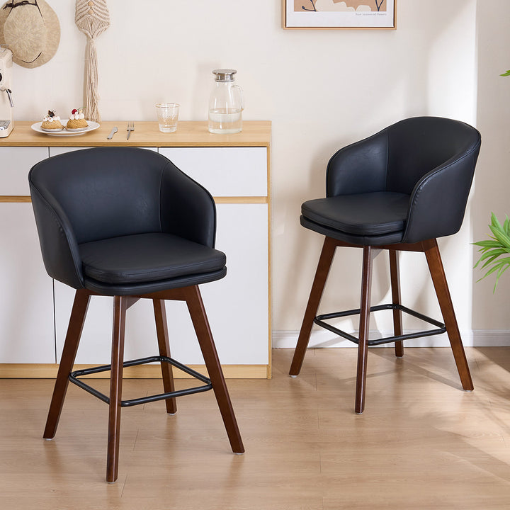 YOUNIKE Bar Chairs Swivel Counter Stools