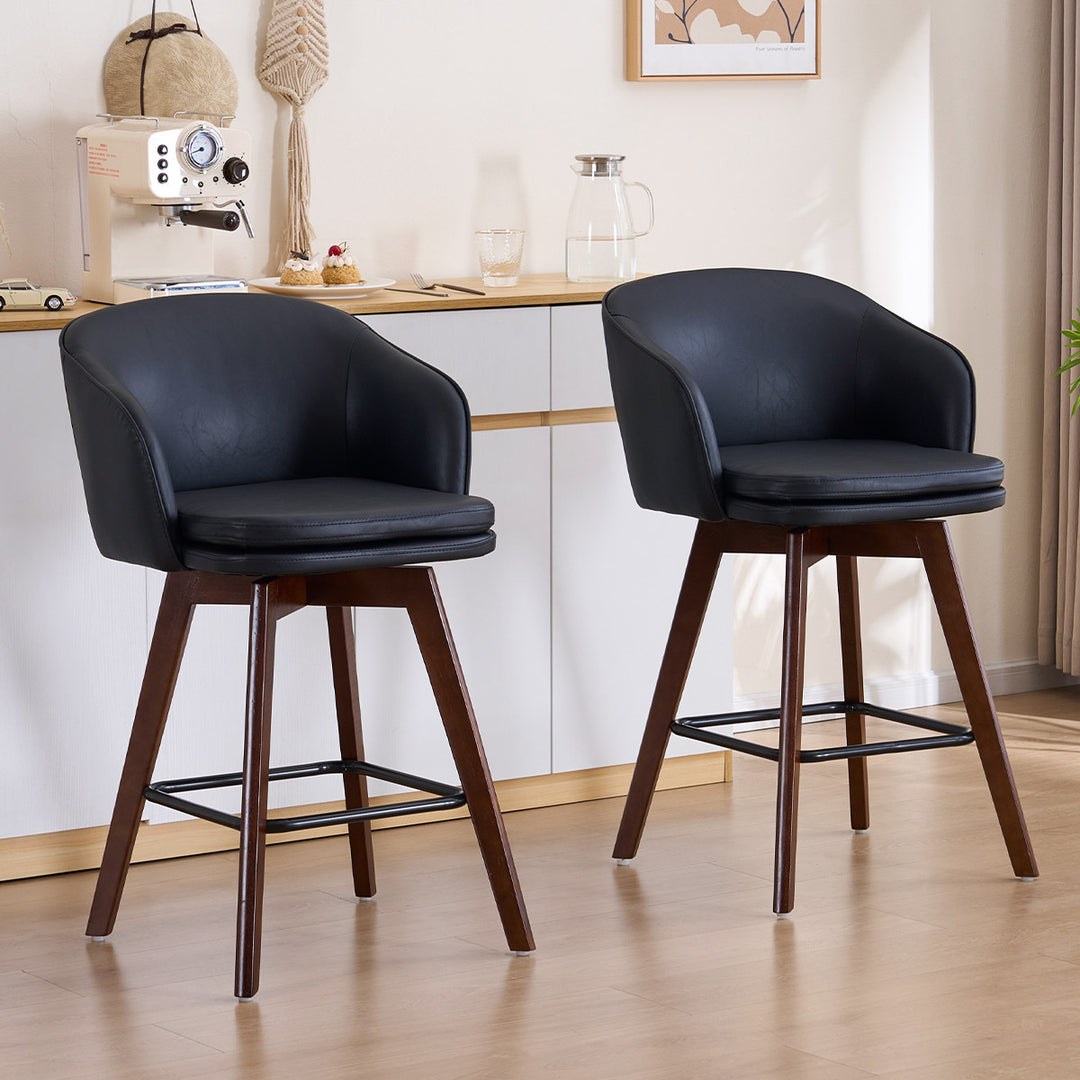 YOUNIKE Bar Chairs Swivel Counter Stools