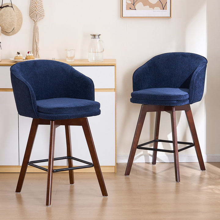 YOUNIKE Bar Chairs Swivel Counter Stools