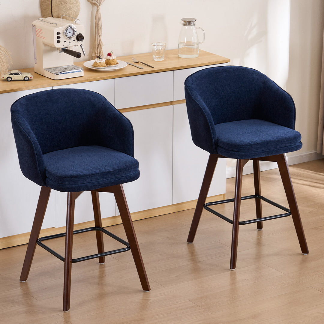 YOUNIKE Bar Chairs Swivel Counter Stools