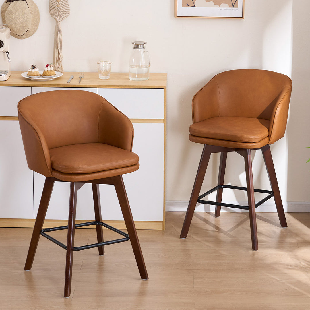 YOUNIKE Bar Chairs Swivel Counter Stools