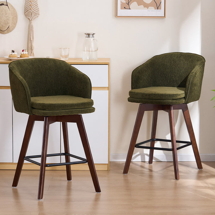 YOUNIKE Bar Chairs Swivel Counter Stools