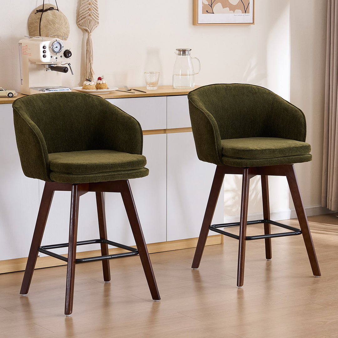 YOUNIKE Bar Chairs Swivel Counter Stools