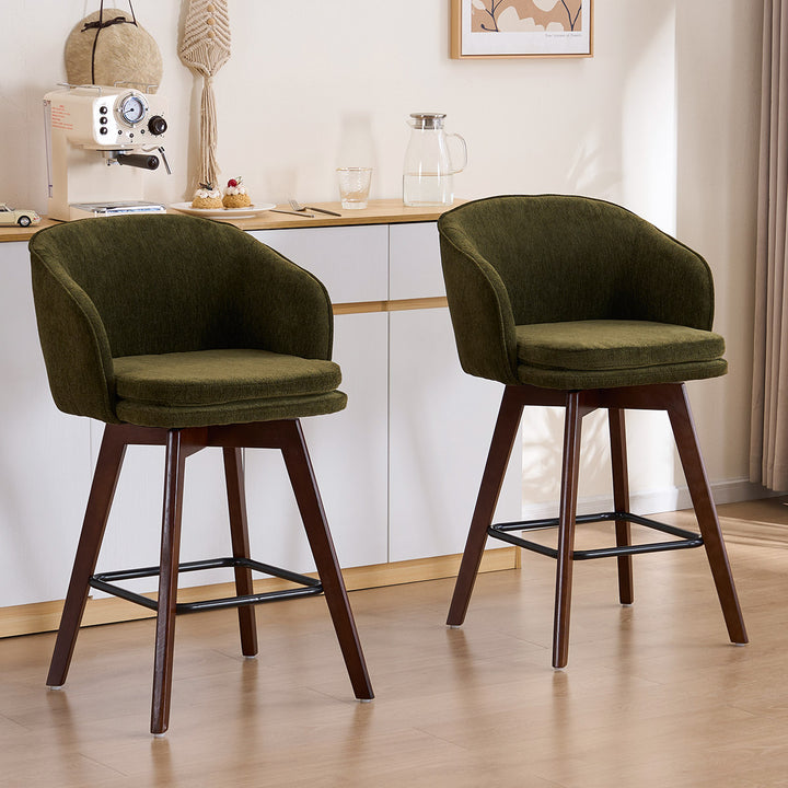 YOUNIKE Bar Chairs Swivel Counter Stools