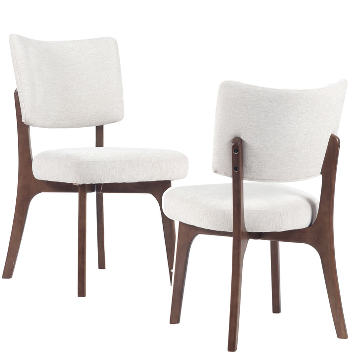 YOUNIKE Modern Dining Chairs Padded Kitchen Chairs with Solid Wood Legs