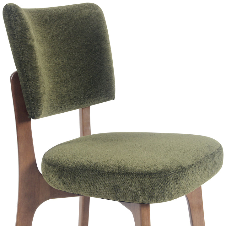 YOUNIKE Modern Dining Chairs Padded Kitchen Chairs with Solid Wood Legs