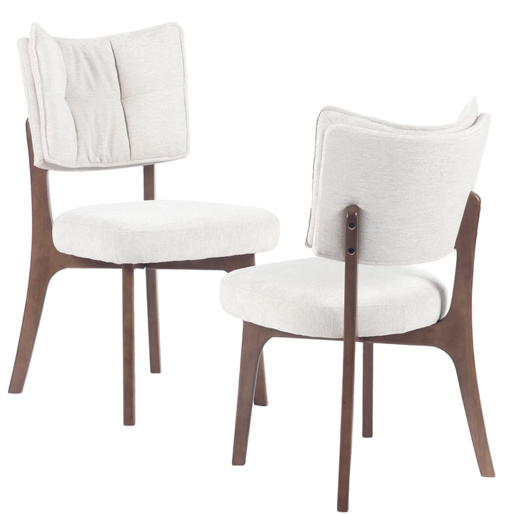 YOUNIKE Upholstered Dining Chairs with Padded Backrest Mid Century Side Chairs for Dining Room