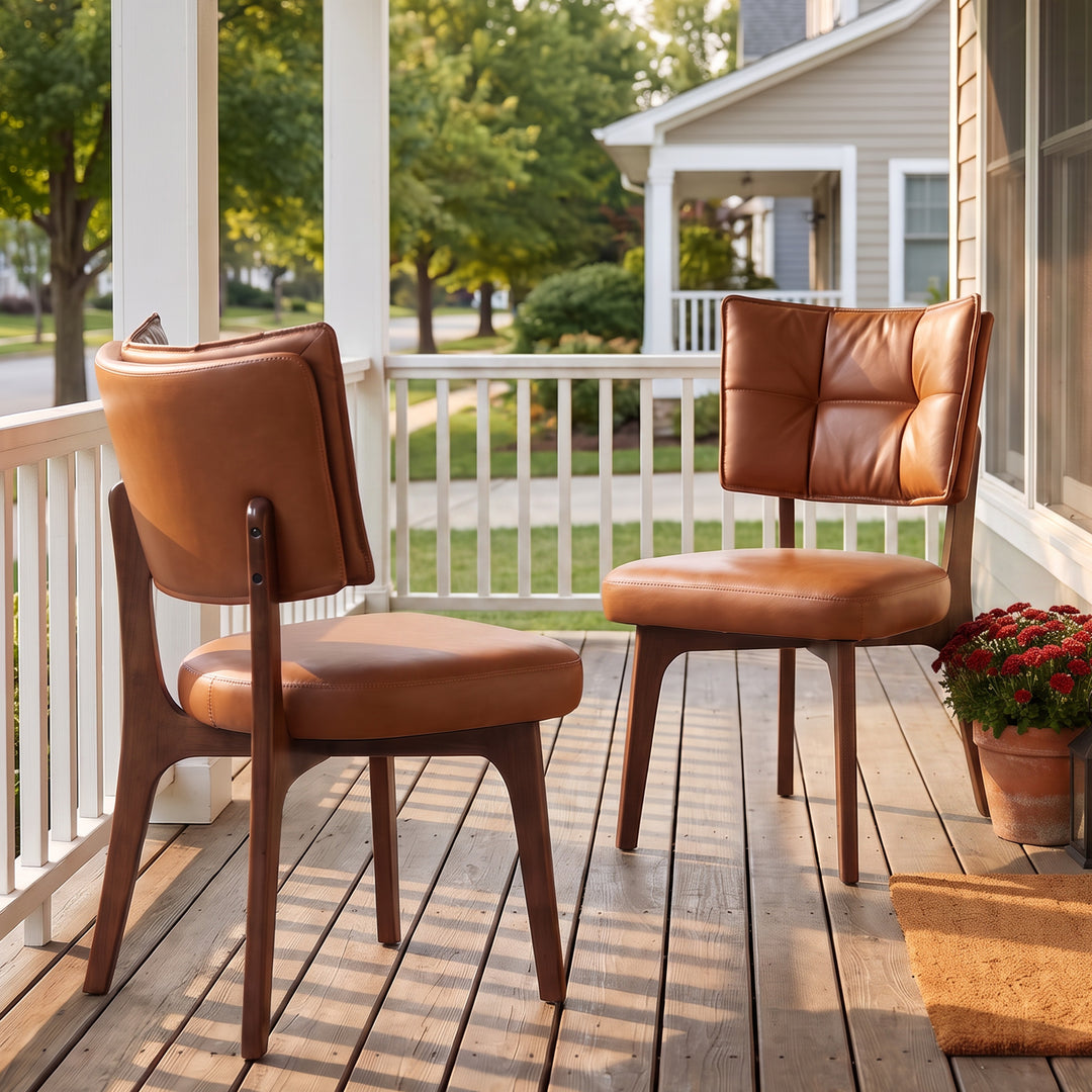 YOUNIKE Upholstered Dining Chairs with Padded Backrest Mid Century Side Chairs for Dining Room