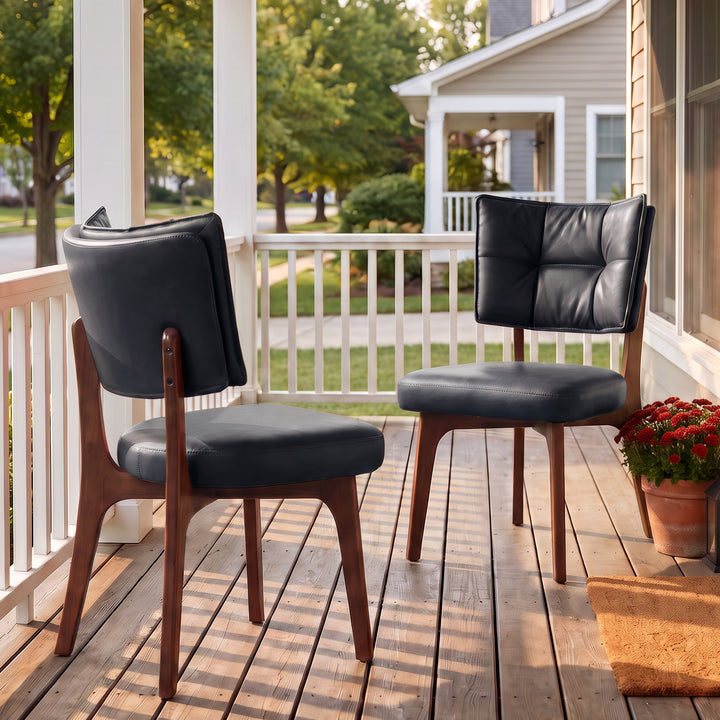 YOUNIKE Upholstered Dining Chairs with Padded Backrest Mid Century Side Chairs for Dining Room