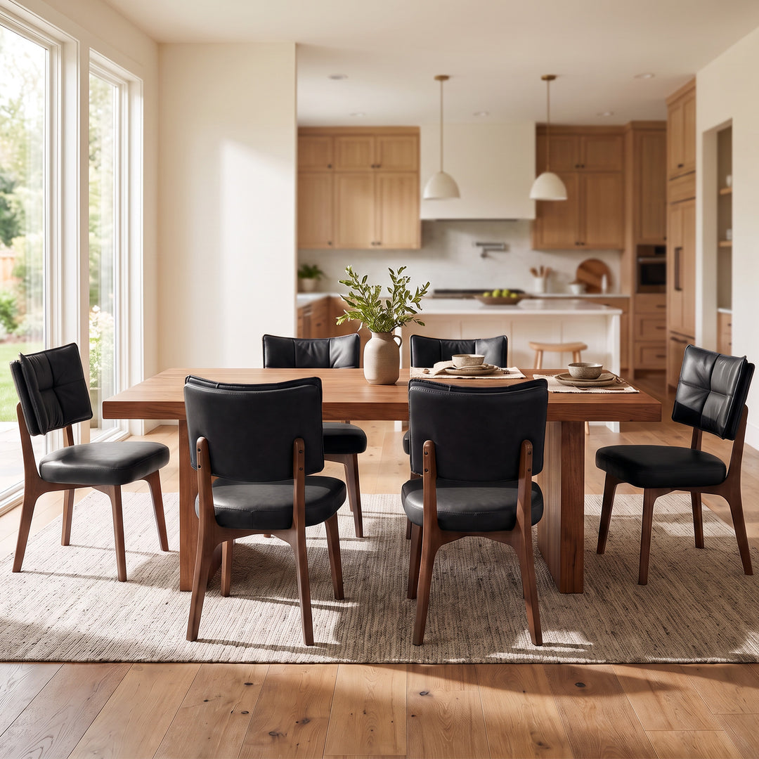 YOUNIKE Upholstered Dining Chairs with Padded Backrest Mid Century Side Chairs for Dining Room