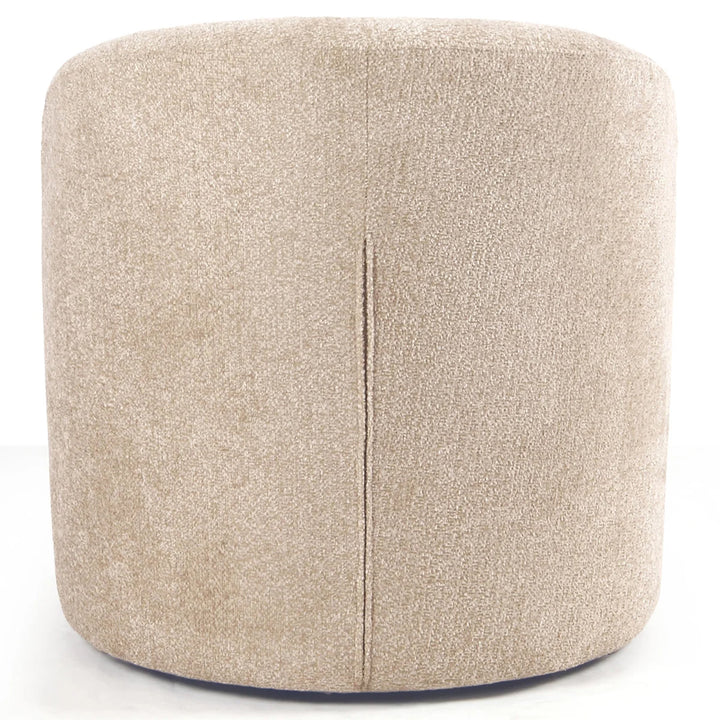YOUNIKE Upholstered Accent Chair 360° Rotating Swivel Barrel Chair with Integrated Armrest