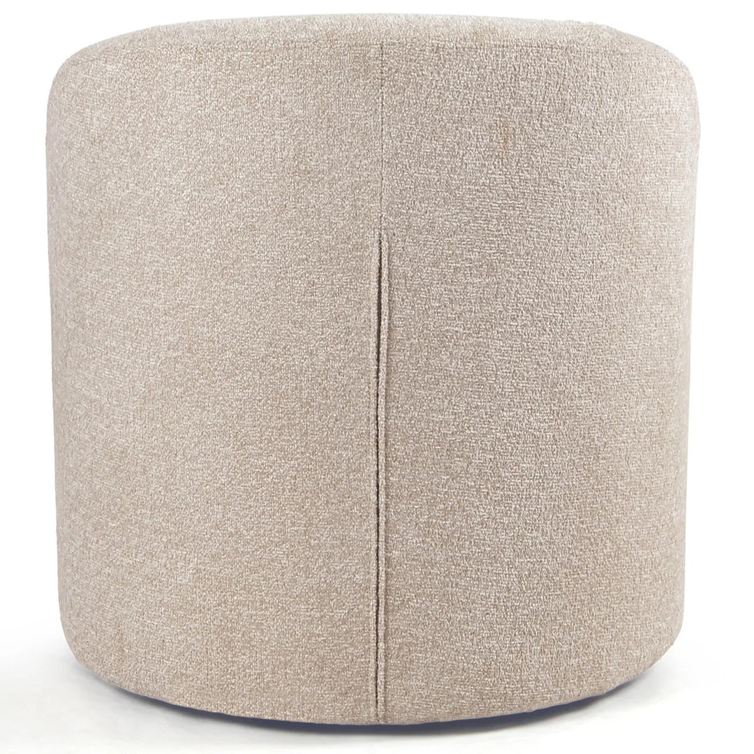 YOUNIKE Upholstered Accent Chair 360° Rotating Swivel Barrel Chair with Integrated Armrest