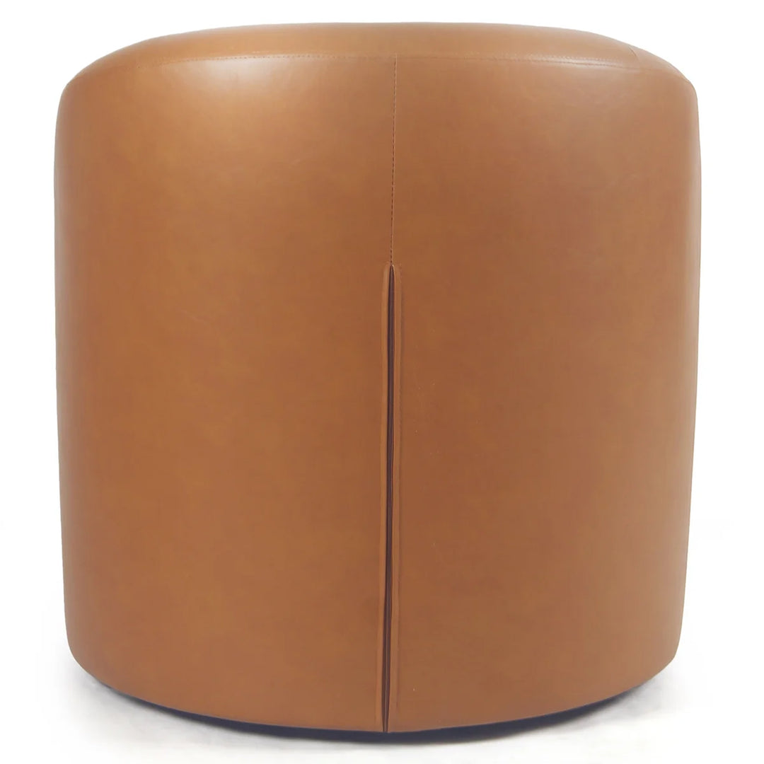 YOUNIKE Upholstered Accent Chair 360° Rotating Swivel Barrel Chair with Integrated Armrest
