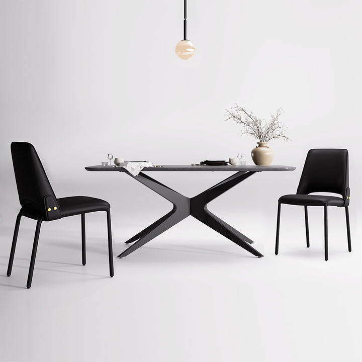 YOUNIKE Slope Premium Leather Dining Chairs