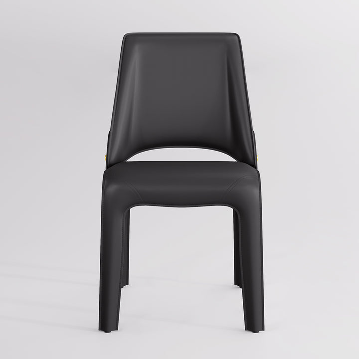YOUNIKE Slope Sadddle Leather Dining Chairs
