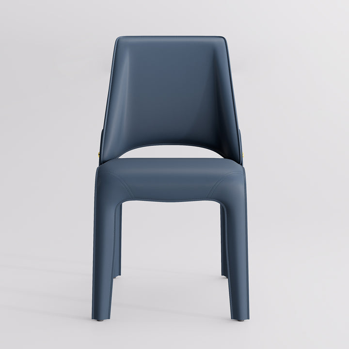 YOUNIKE Slope Sadddle Leather Dining Chairs