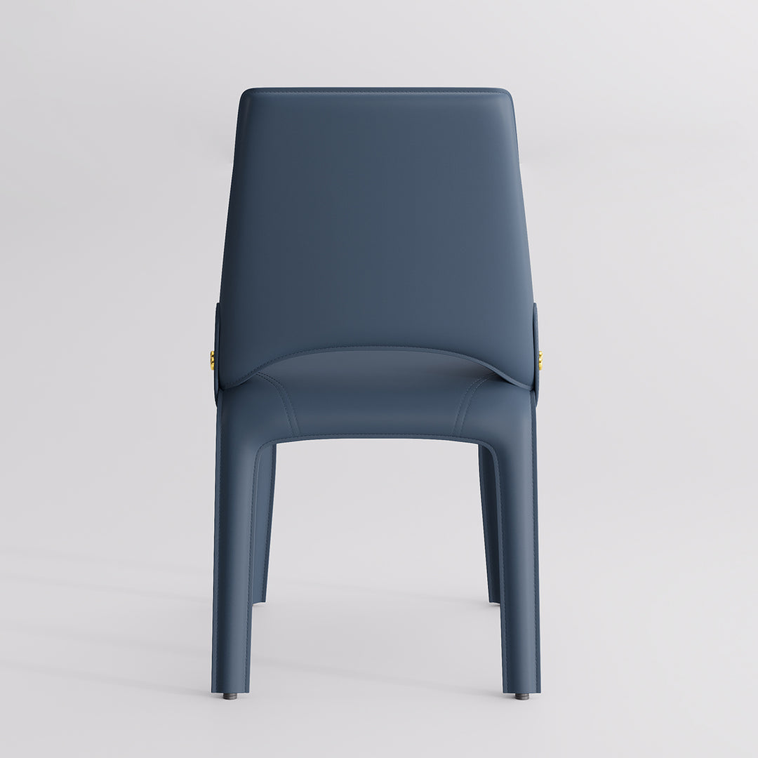 YOUNIKE Slope Sadddle Leather Dining Chairs