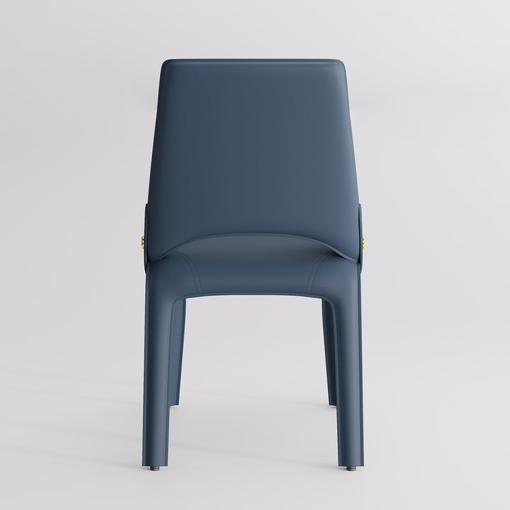 YOUNIKE Slope Sadddle Leather Dining Chairs