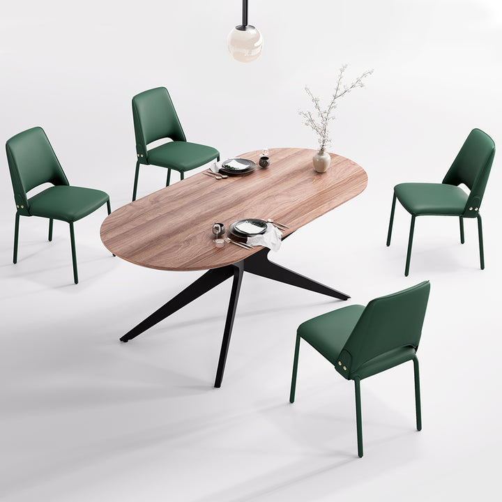 YOUNIKE Slope Premium Leather Dining Chairs