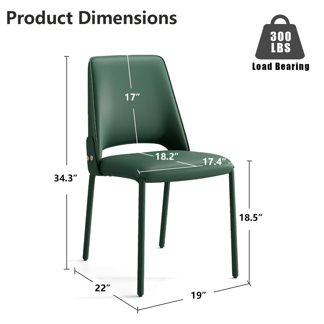 YOUNIKE Slope Premium Leather Dining Chairs