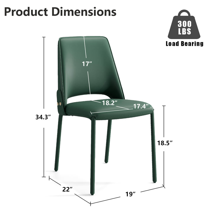 YOUNIKE Slope Premium Leather Dining Chairs