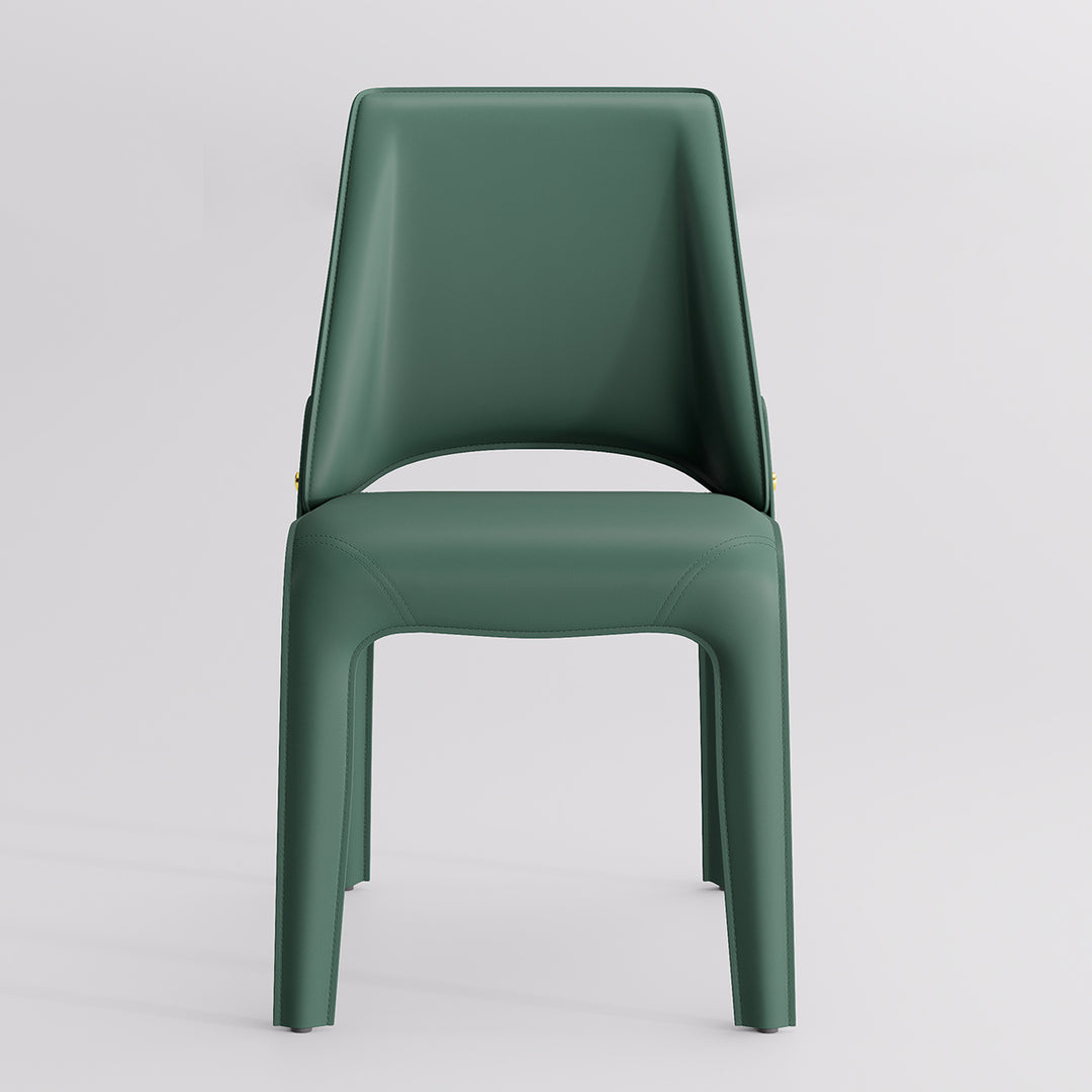 YOUNIKE Slope Sadddle Leather Dining Chairs
