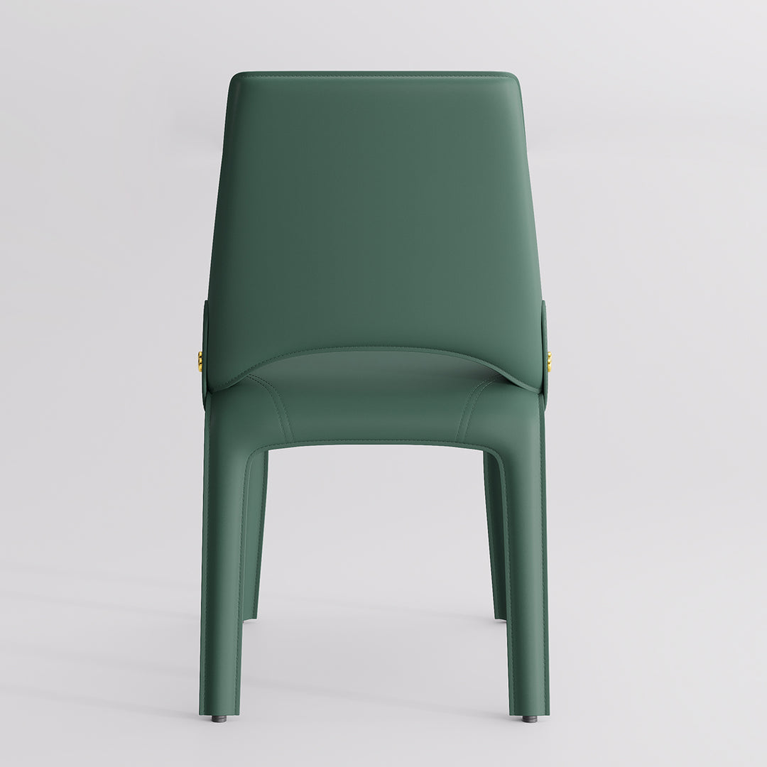 YOUNIKE Slope Sadddle Leather Dining Chairs