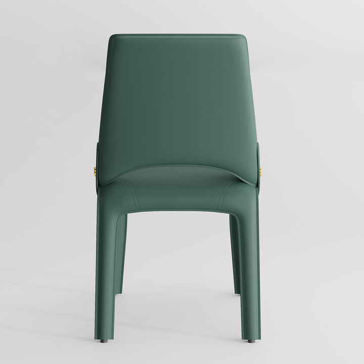 YOUNIKE Slope Sadddle Leather Dining Chairs