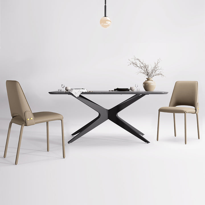 YOUNIKE Slope Premium Leather Dining Chairs