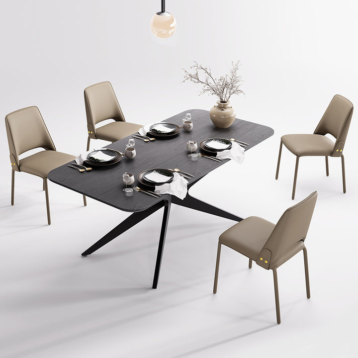 YOUNIKE Slope Premium Leather Dining Chairs
