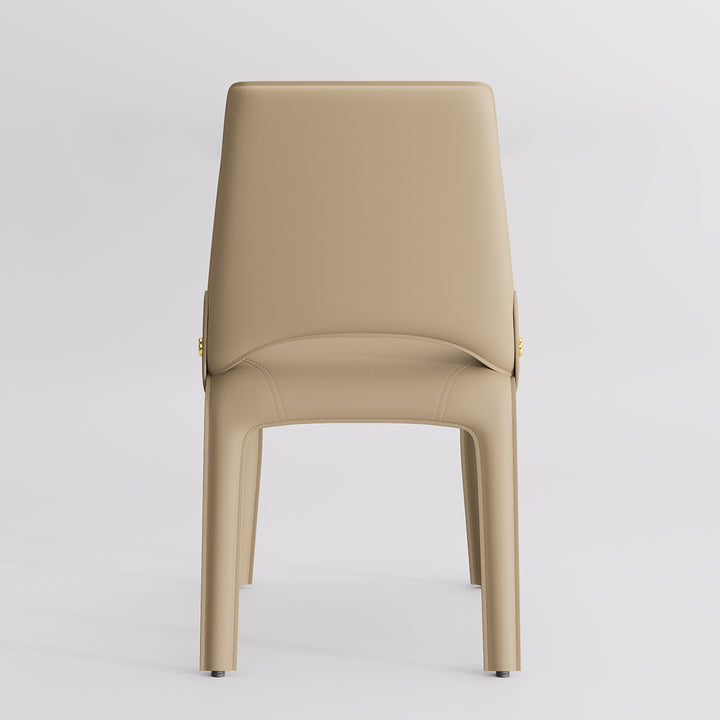 YOUNIKE Slope Sadddle Leather Dining Chairs