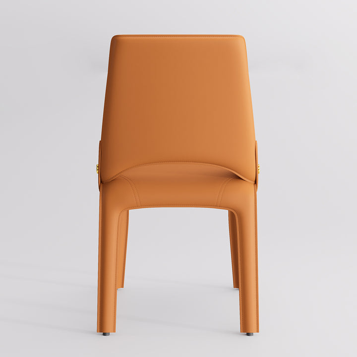 YOUNIKE Slope Sadddle Leather Dining Chairs