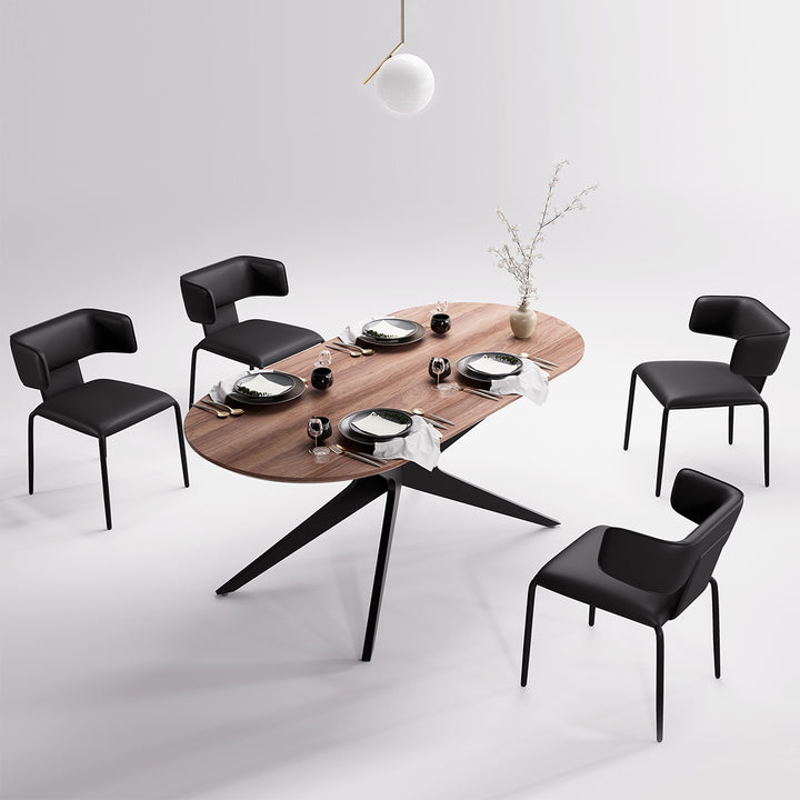 YOUNIKE Wing Premium Leather Dining Chairs